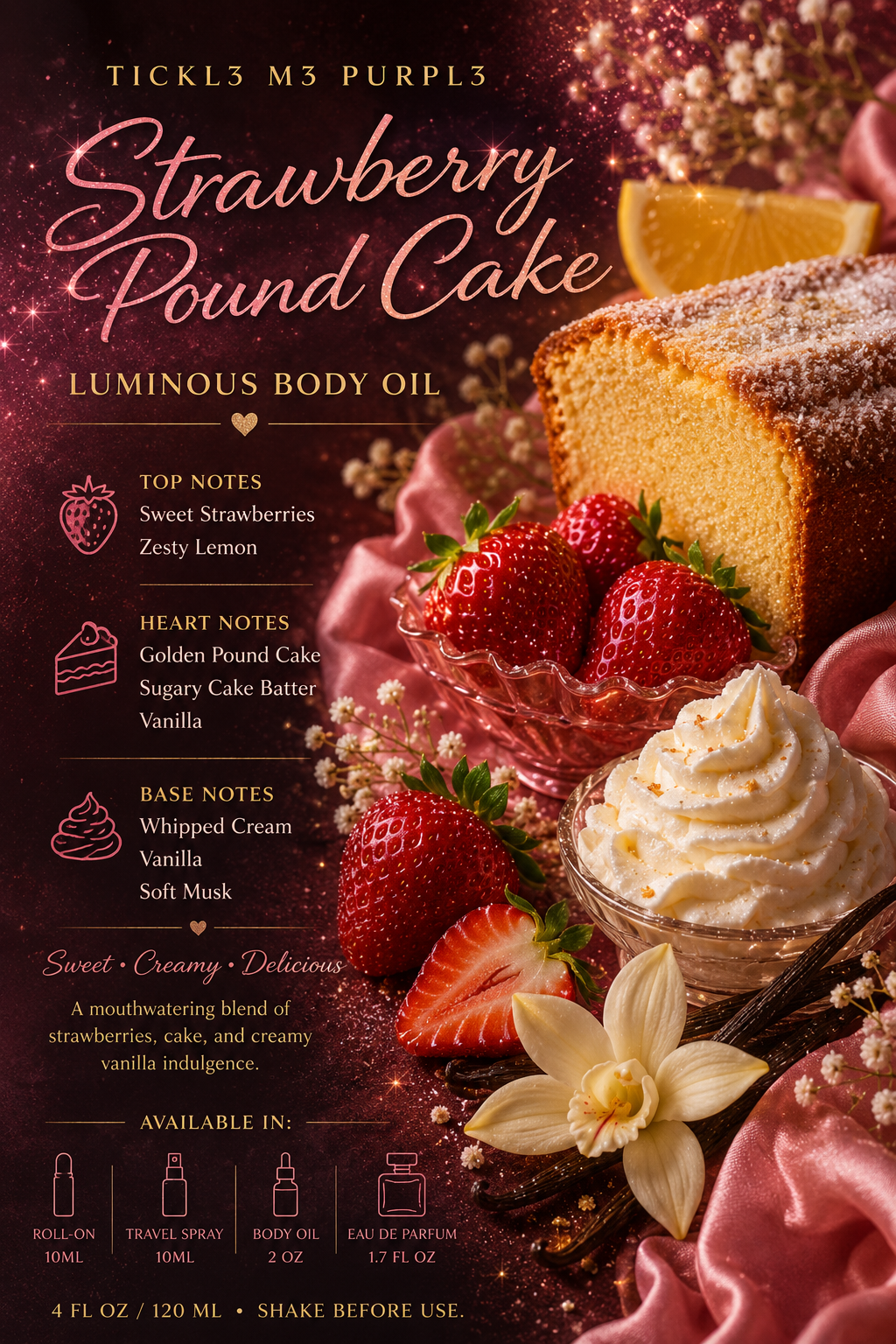 Strawberry Pound Cake