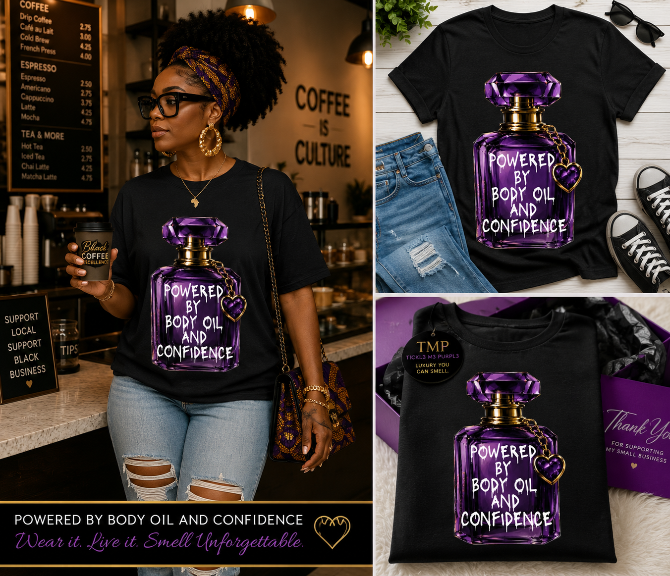 Powered by Body Oil and Confidence