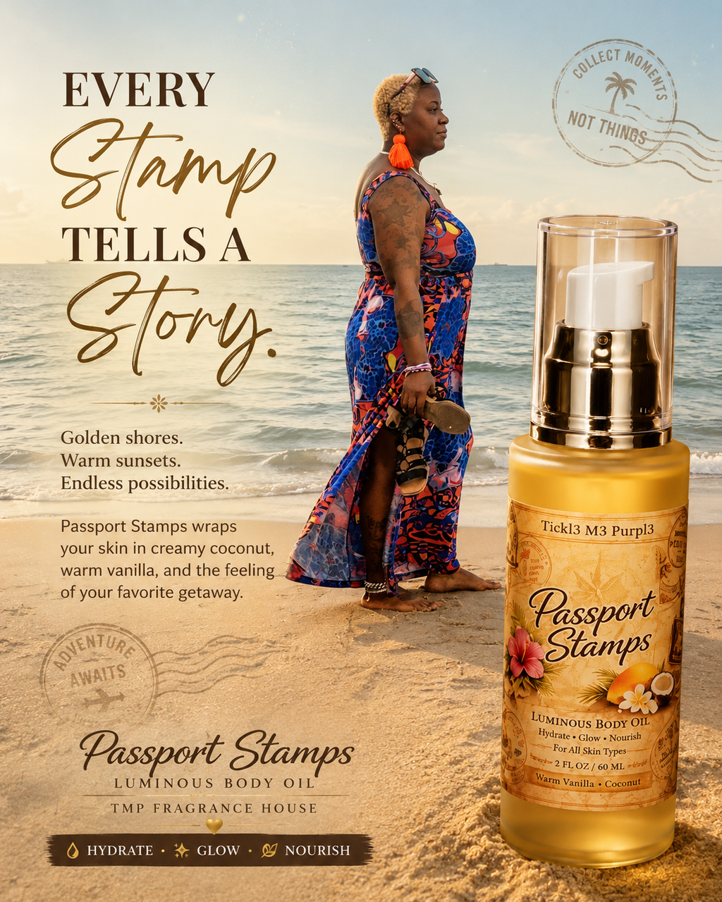 Passport Stamps Luminous Perfume Body Oil (Seasonal)